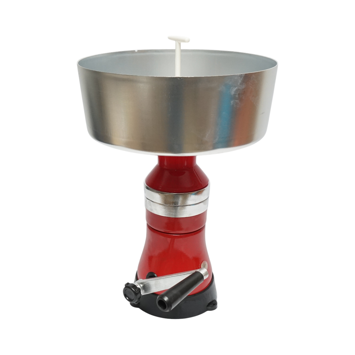 Cream separator from milk or for manual degreasing, aluminum container 5L, capacity 80L/h