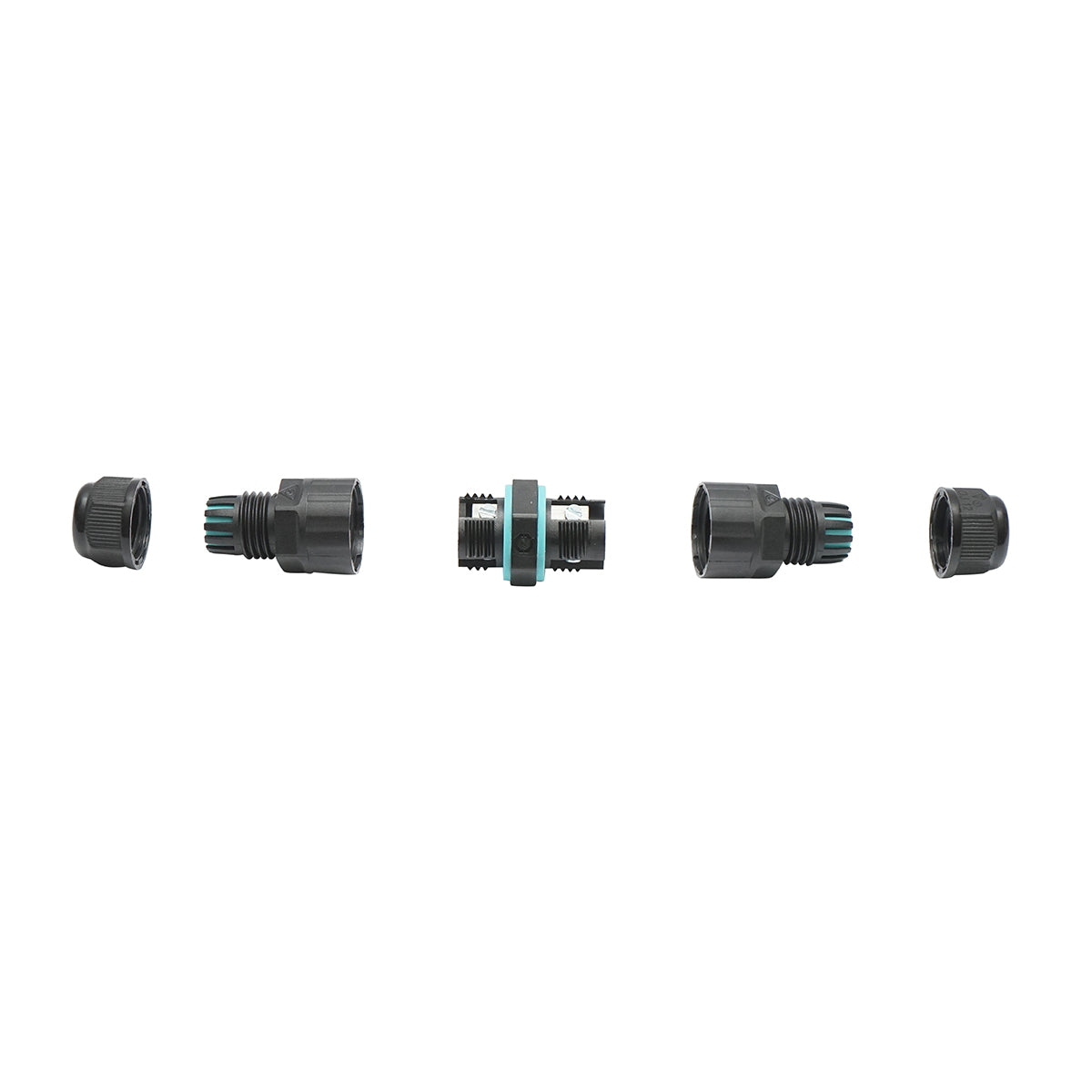 M16 electric cable connector 250V 15A, 2 poles IP67 Leader
