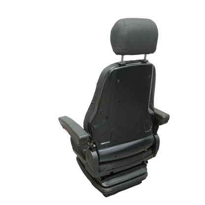 Universal adjustable seat for weight 50-130kg, armrests and backrest reclining 50-90° for tractor, agricultural machinery, industrial, forklift