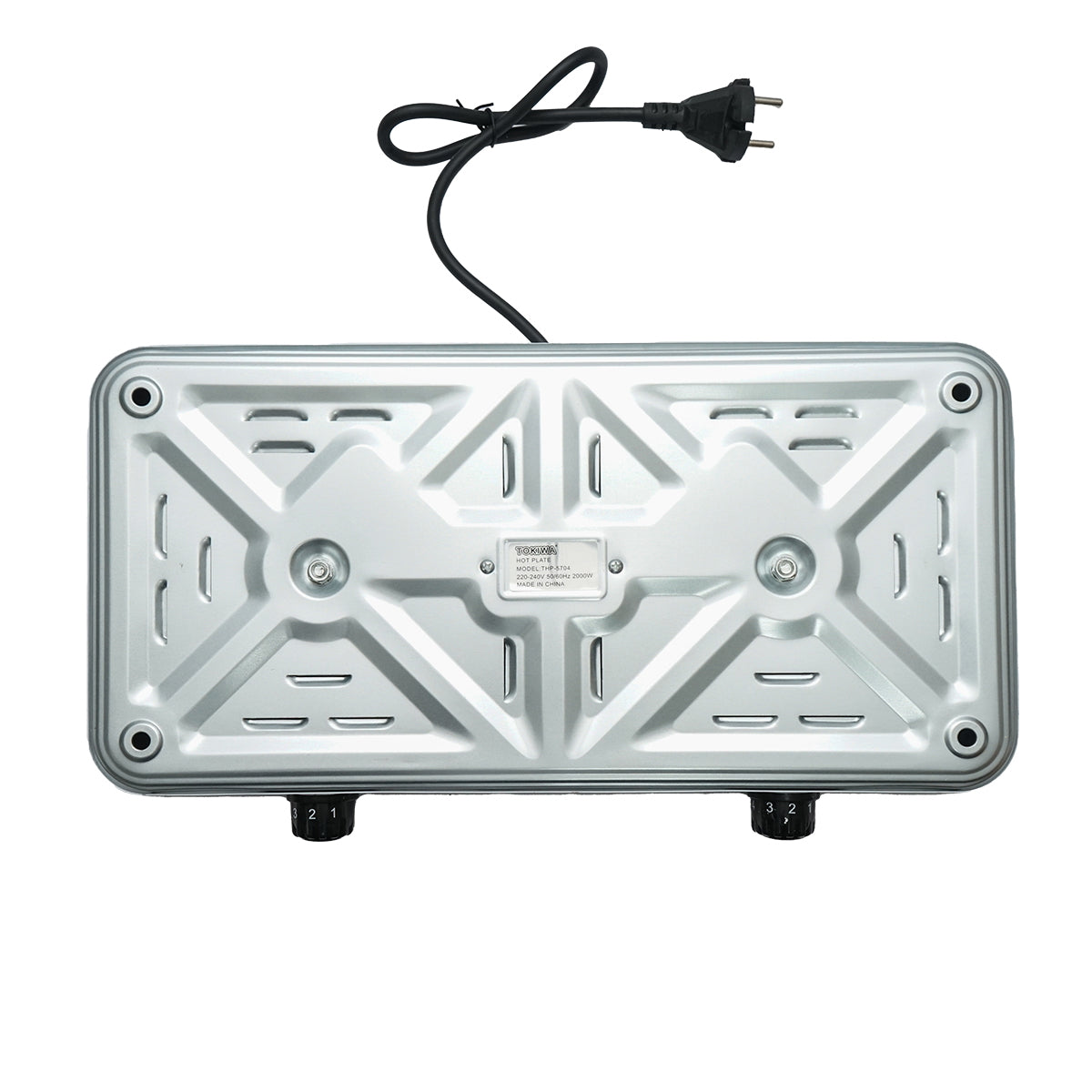 Electric stove 220V, with 2 burners 2000W, 470x250x70mm