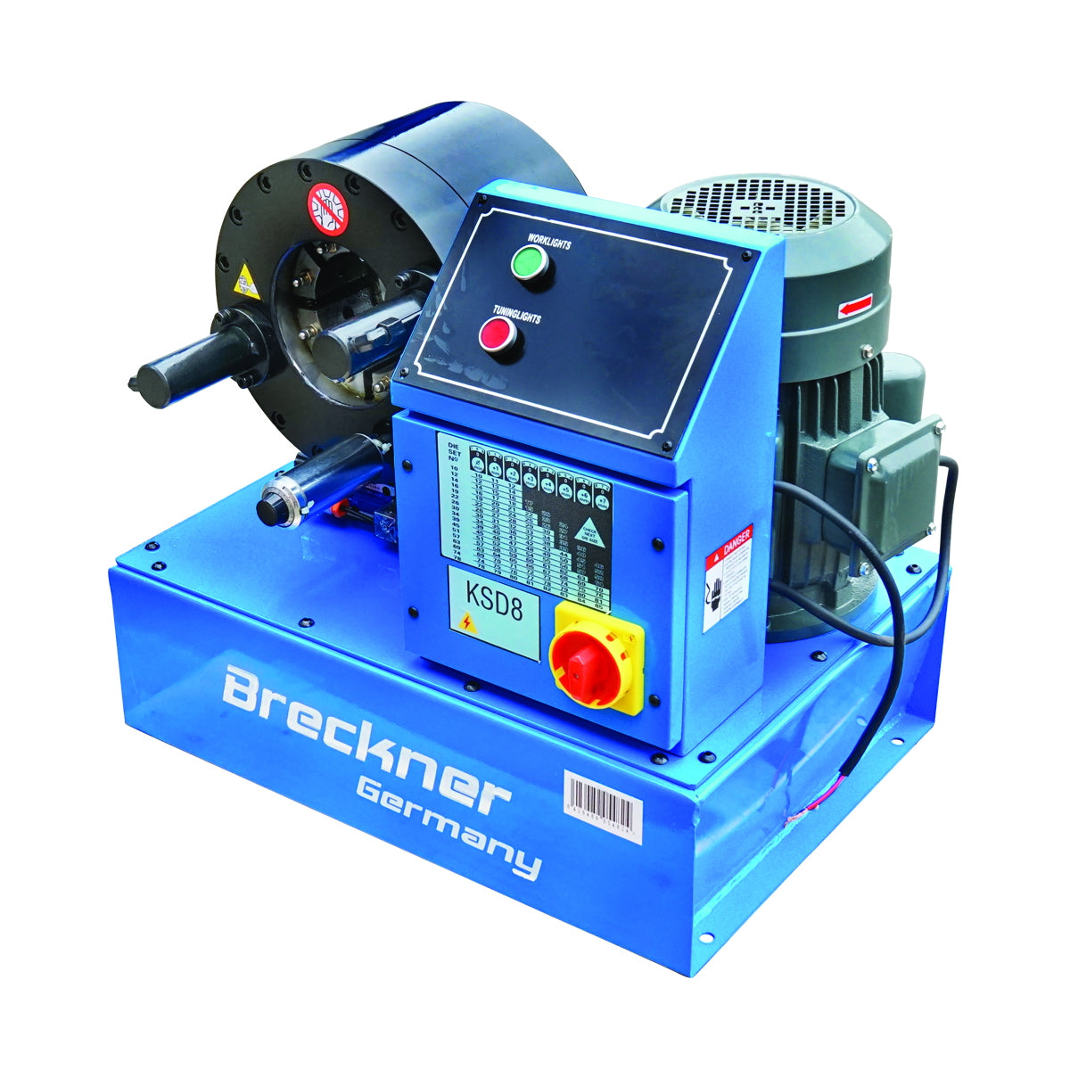 Hydraulic hose crimping machine fi6-51mm 220V 3kW with quick change Breckner Germany