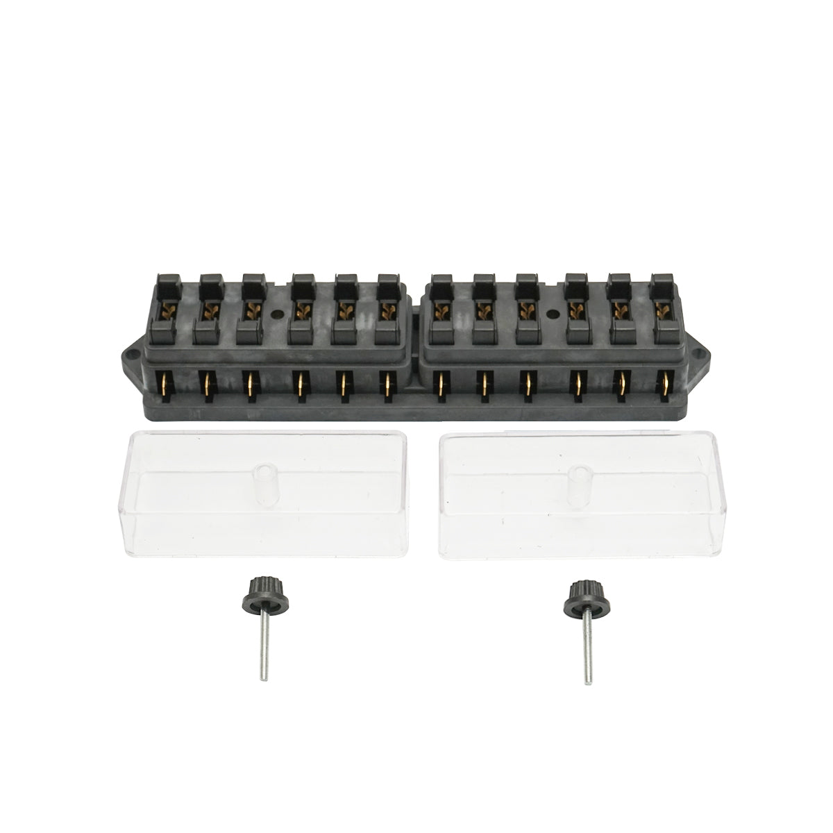 Flat fuse box with 12 slots Breckner Germany
