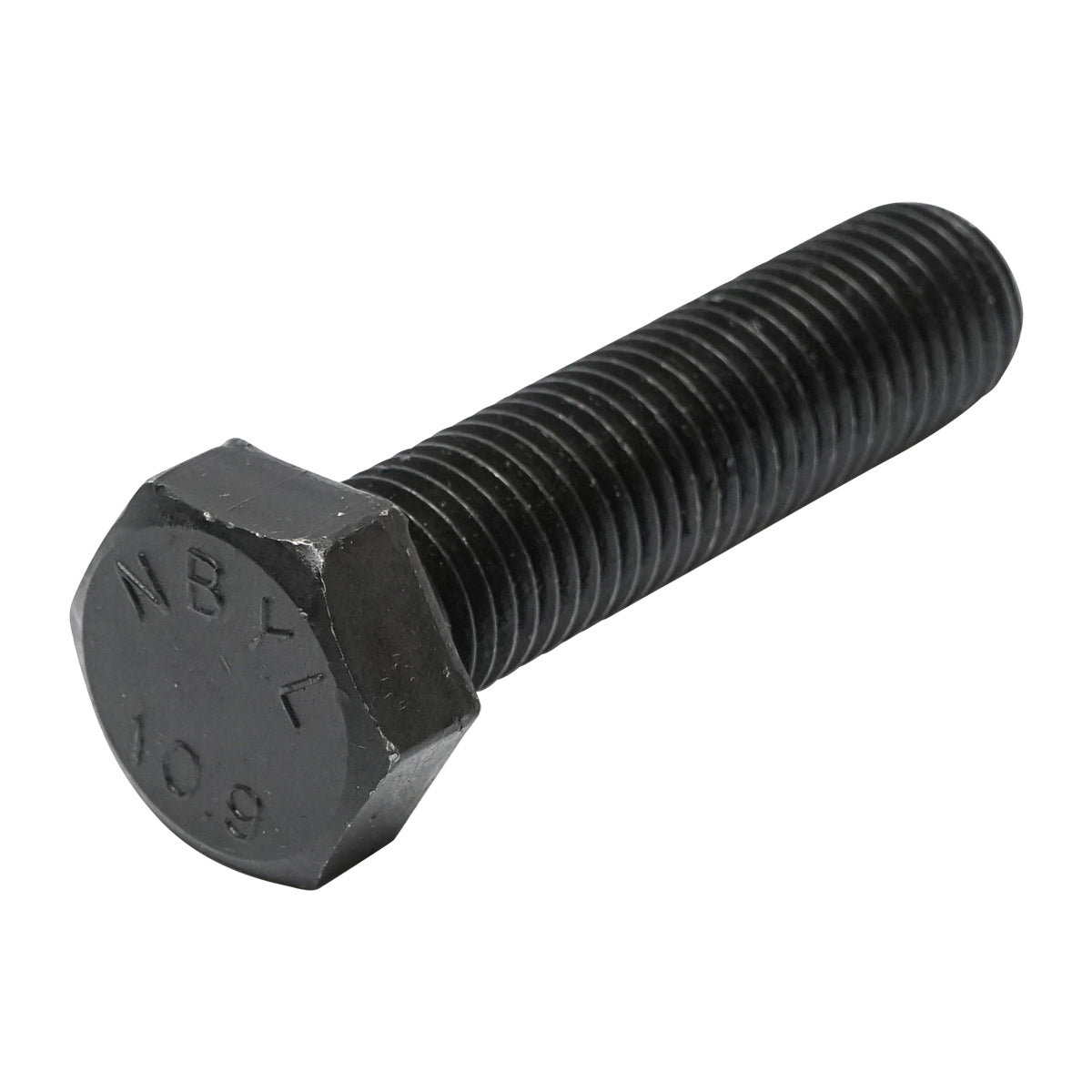 Black screw with hexagonal head DIN 933 M20x80 G10.9 25 pcs/bag