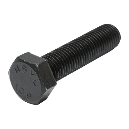 Black screw with hexagonal head DIN 933 M20x80 G10.9 25 pcs/bag