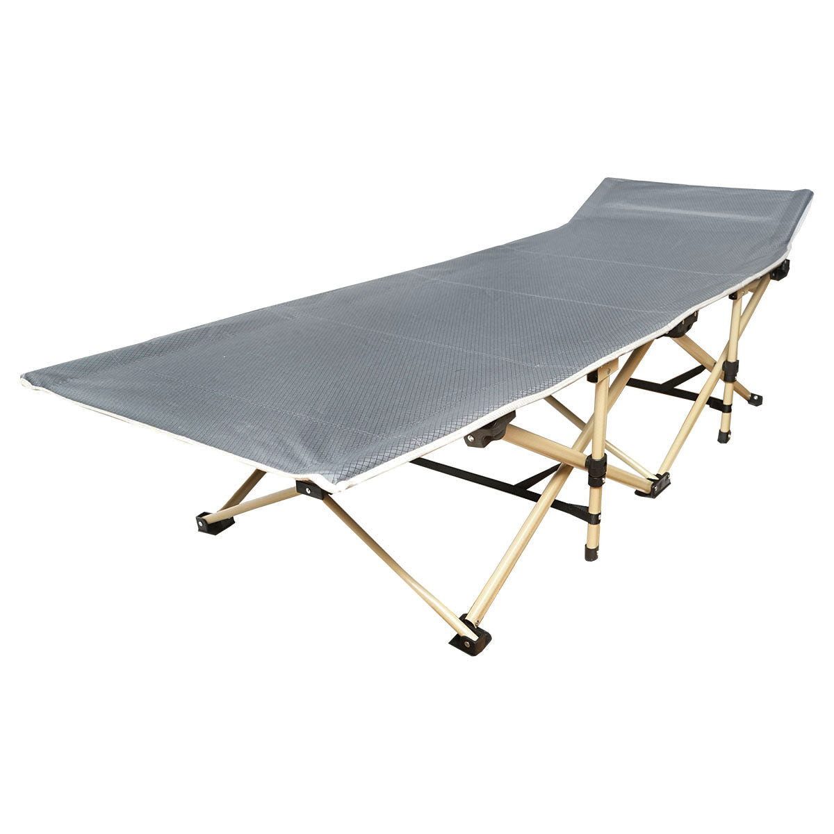 Foldable camping bed, gray camping 190x66x42 cm Breckner Germany