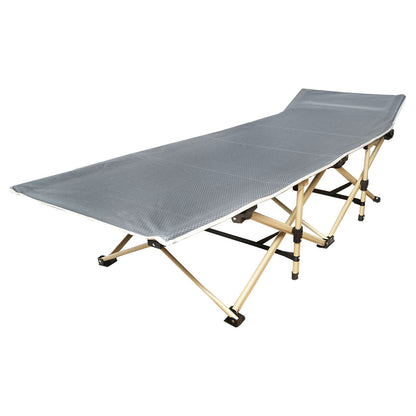 Foldable camping bed, gray camping 190x66x42 cm Breckner Germany