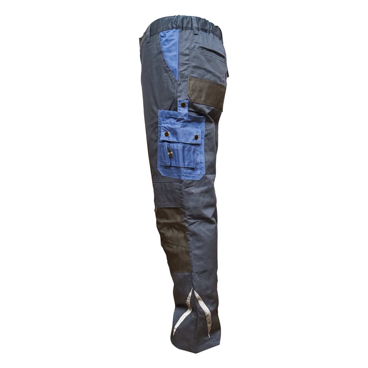 Work pants, polyester with cotton, navy blue, L Breckner Germany
