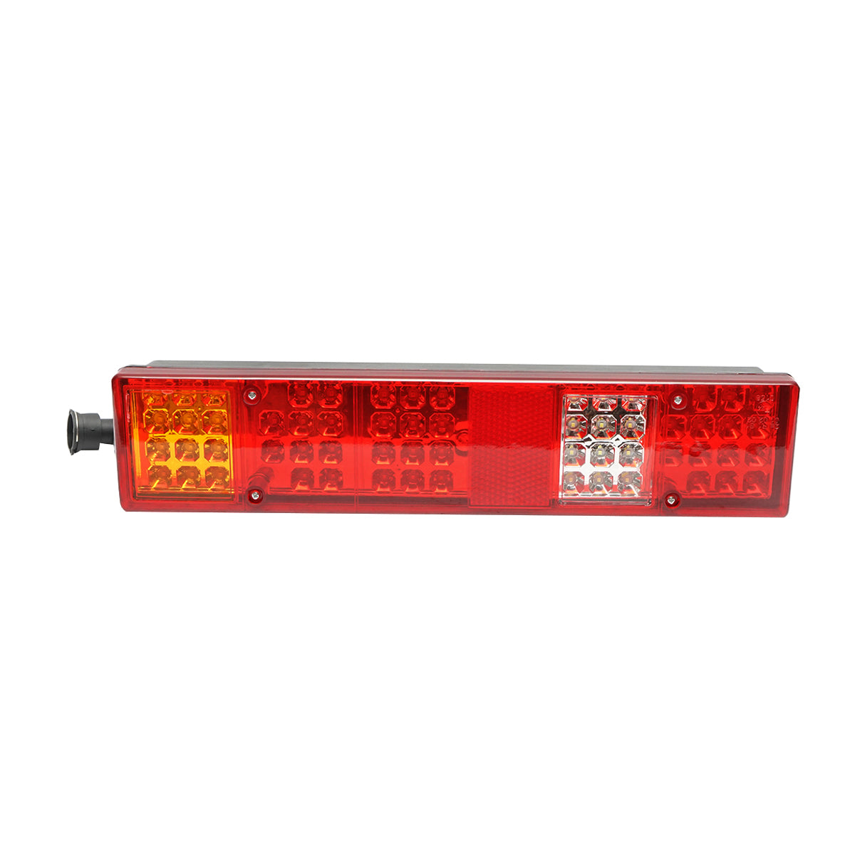 LED rear stop lamp 24V with connector and 5 functions, 404x95x80mm Breckner Germany