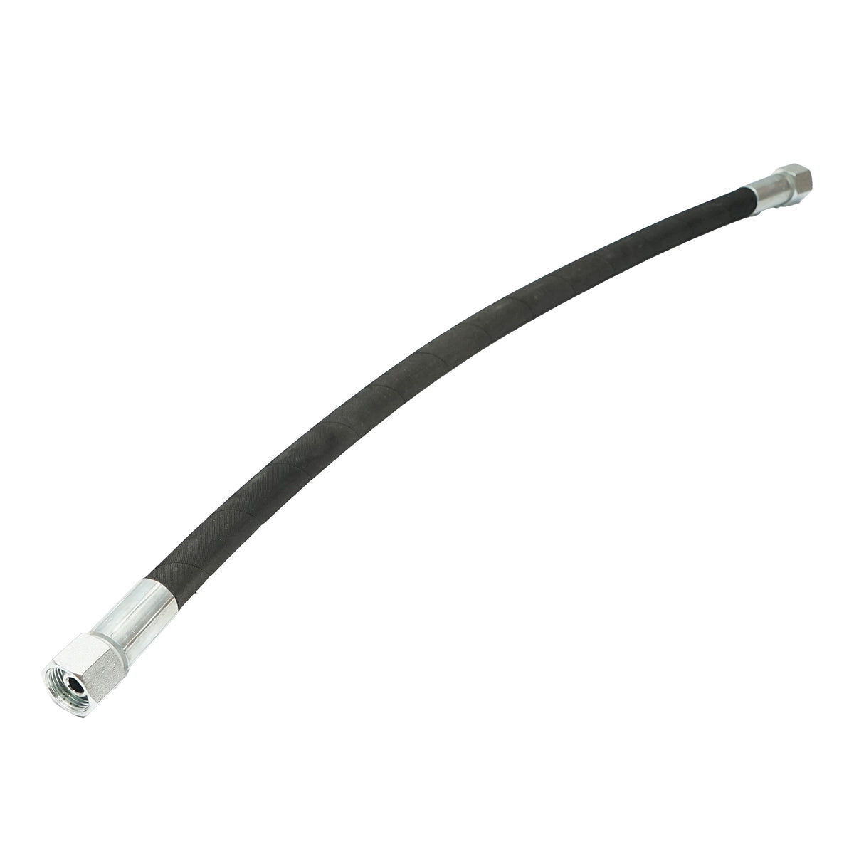 Pressure hose 2SN DN10 certified with hydraulic fixed ends L = 600 mm (Reduction M20X20)
