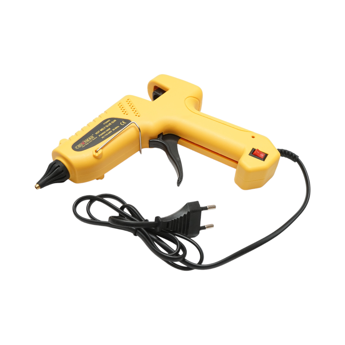 Electric glue gun 100W, 220V for silicone sticks 10.8-11.5mm Crownman