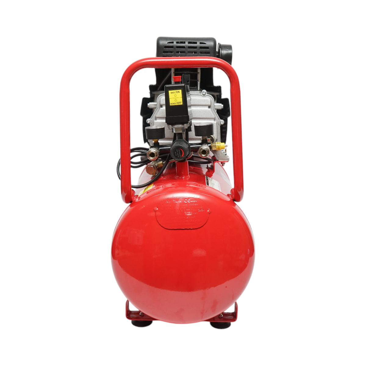 Air compressor with a volume of 50L, motor power 1.5KW/2HP, maximum pressure 8 bar, air intake volume 195L THOR