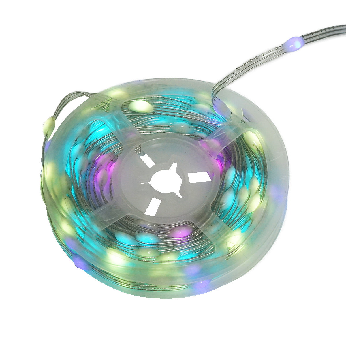LED strip with solar panel 5V, 5m, RGB+IC remote control IP65 Breckner Germany