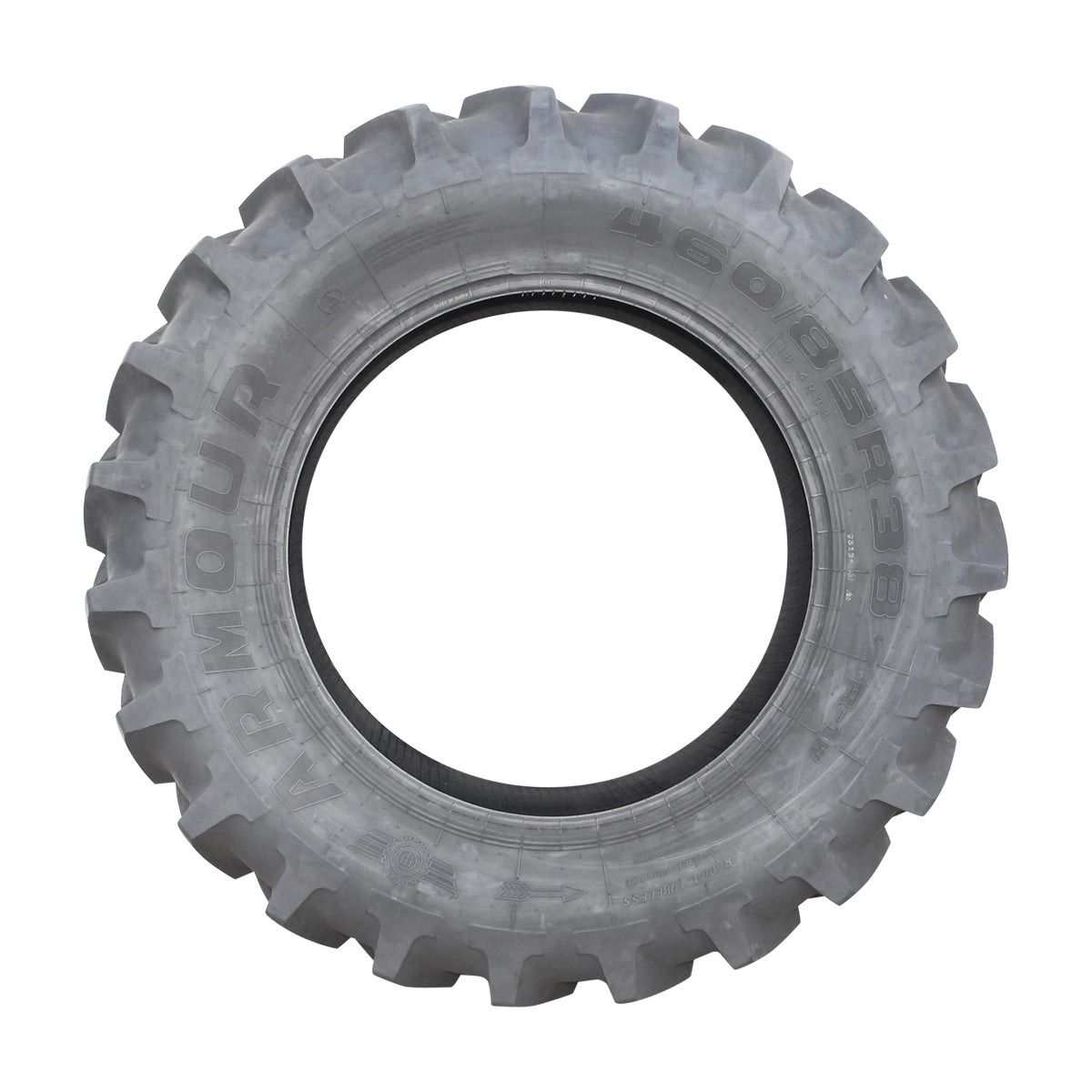 Radial tubeless agricultural tire 460/85R38 18.4 R38 149A8/146B TL with V profile tread R-1W