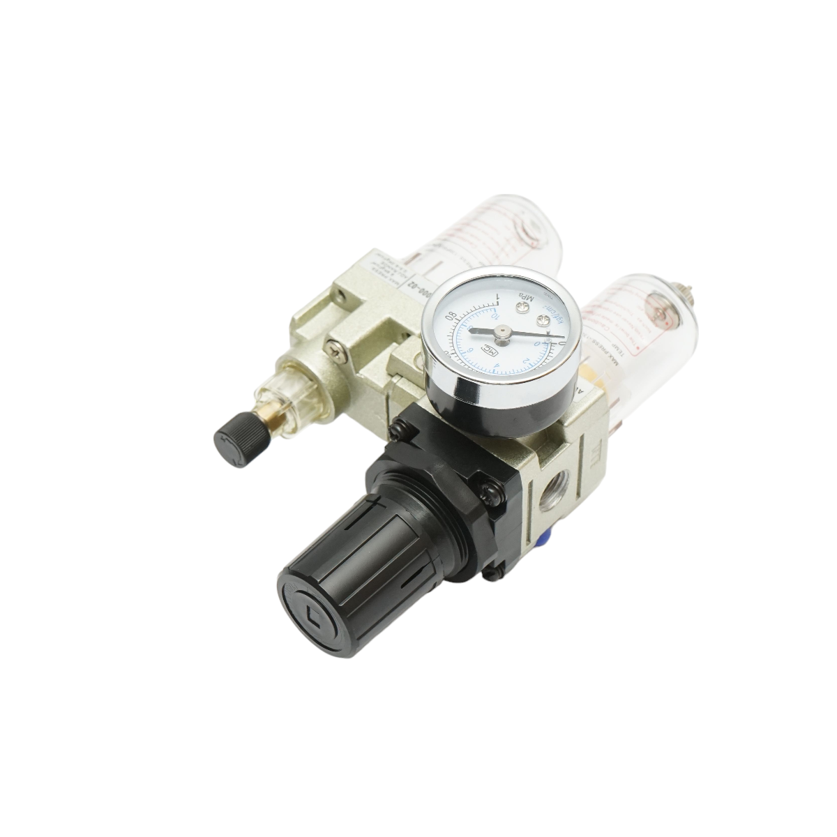 Air filter and lubricator with a maximum pressure regulator of 1 MPa, 1/4 connection