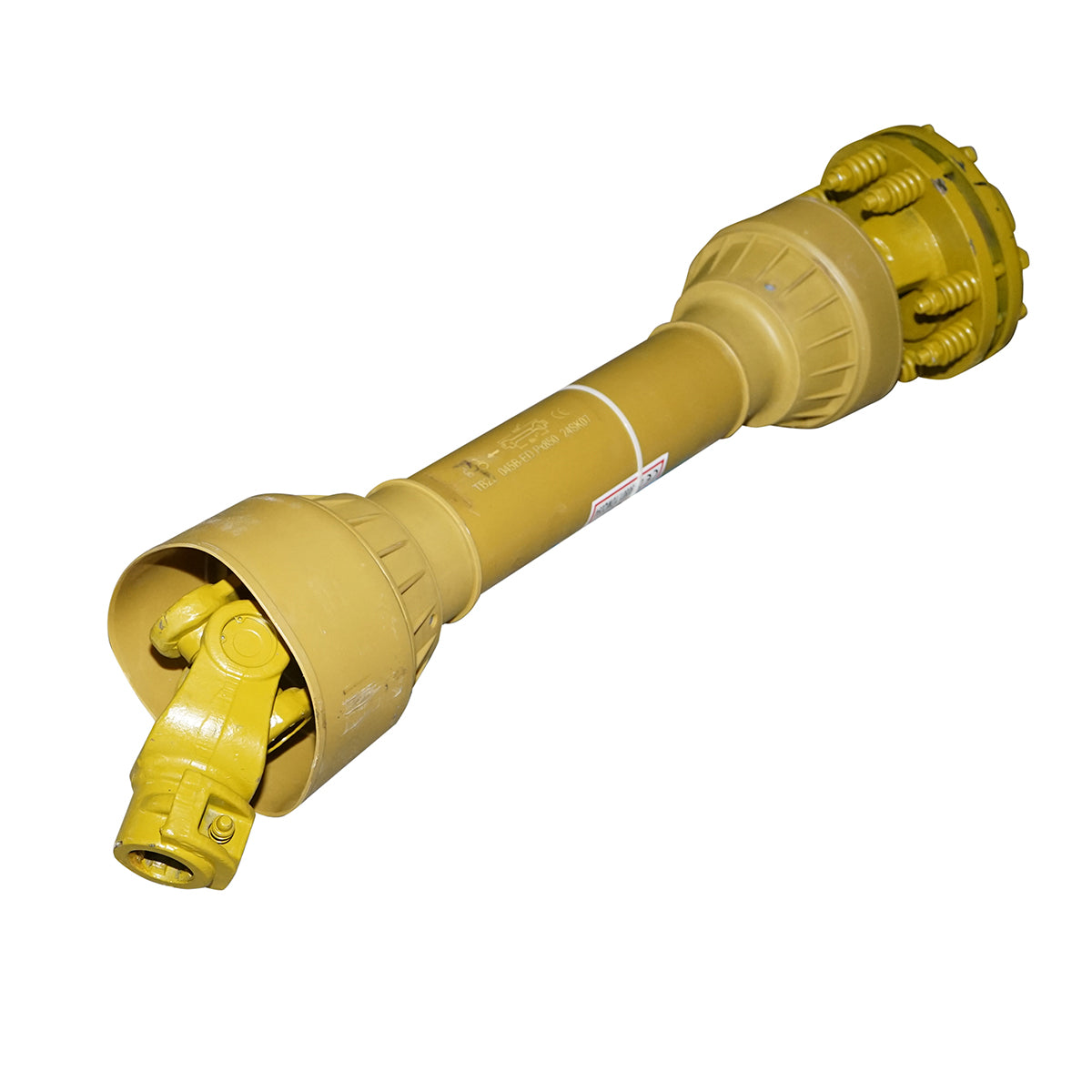 Cardan 850 mm T5 with clutch consisting of 2 cross discs 30.2x80 (triangular pipe) 1 3/8 Z=6