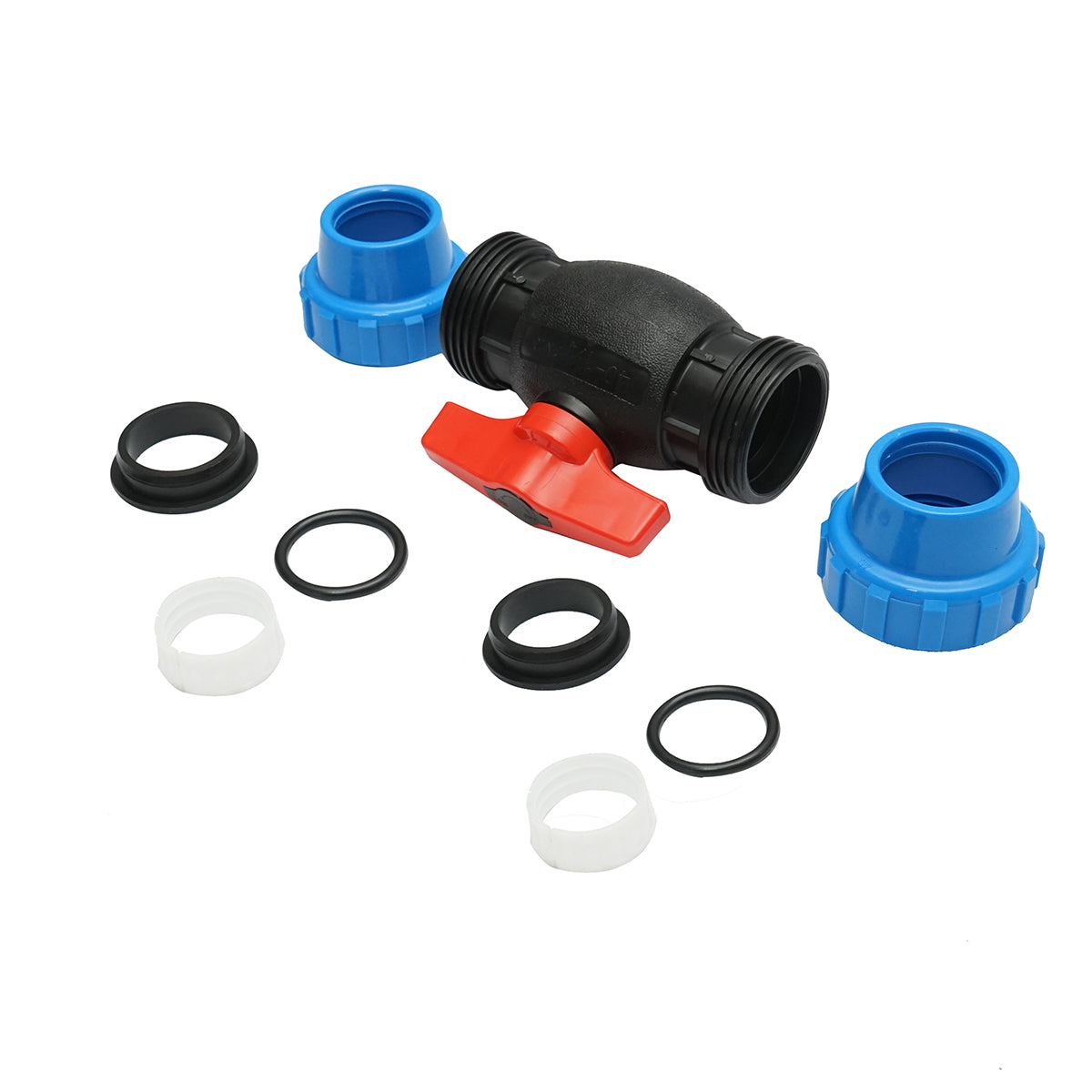 Ball valve fitting D40x40mm, PN16 for irrigation systems