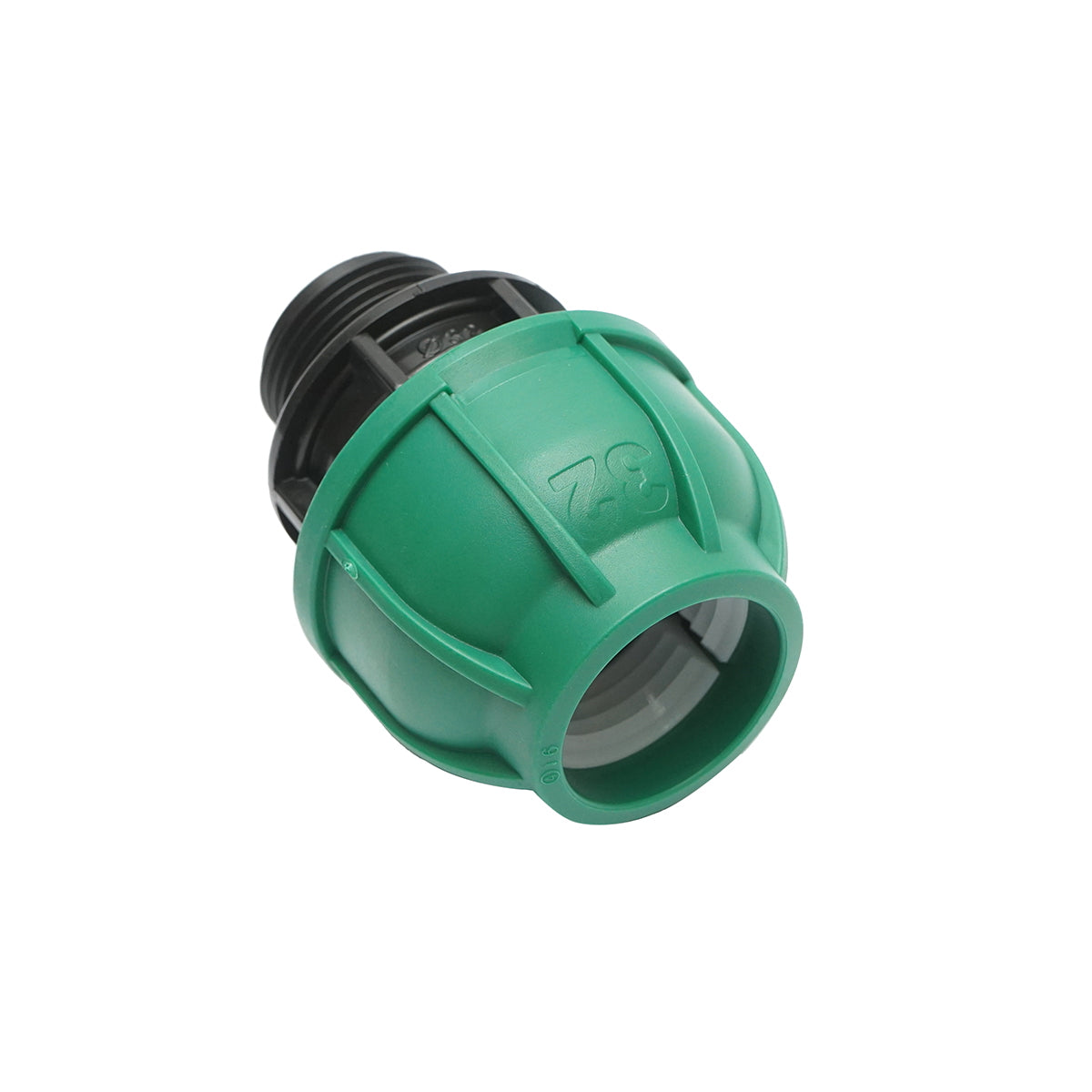 Compression fitting with external thread D32mmx1 inch, PN10 Bar for irrigation systems