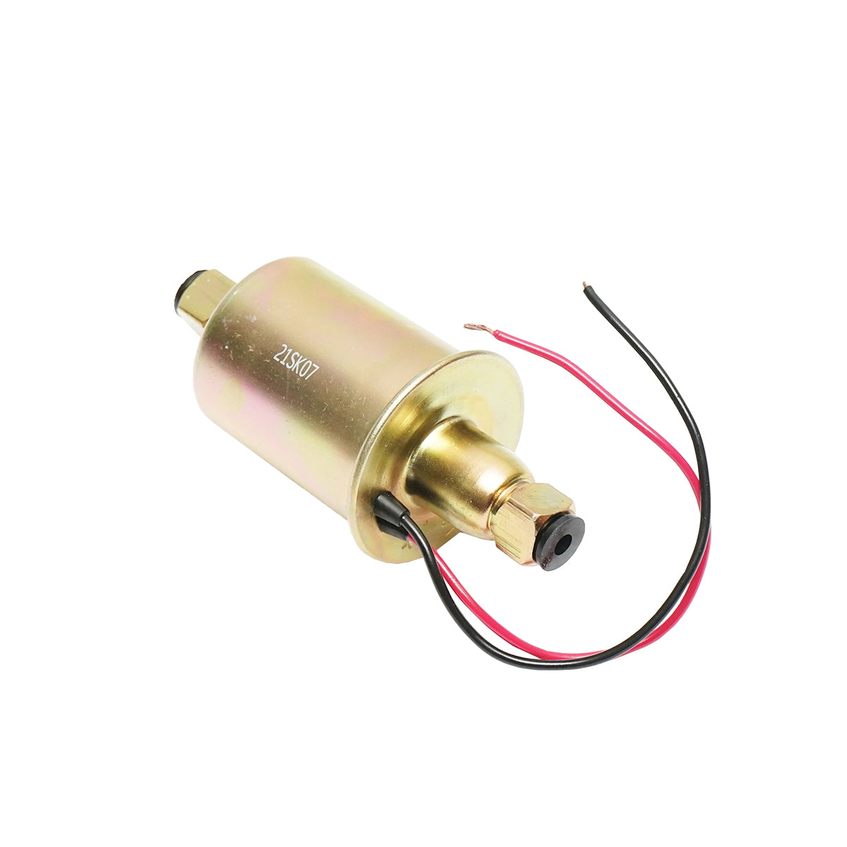 Universal electric fuel pump with built-in filter, 12V, L=145mm, dia 8mm for diesel/gasoline OEM YK-2047, E8012SS