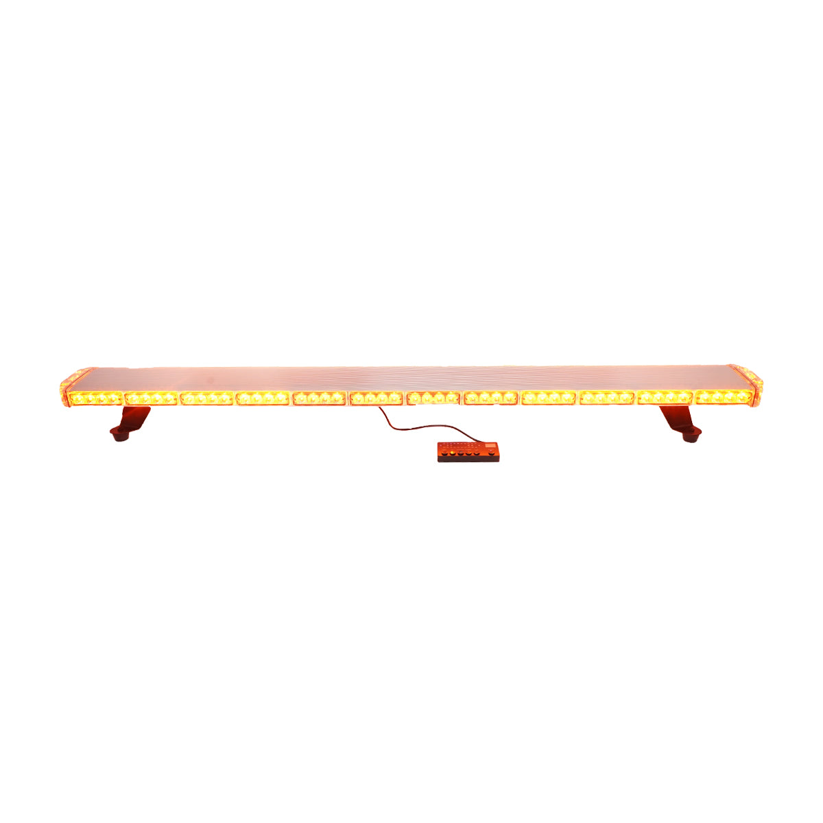 12V lighted beacon ramp with 26 yellow light modules 1440x143x43mm Breckner Germany