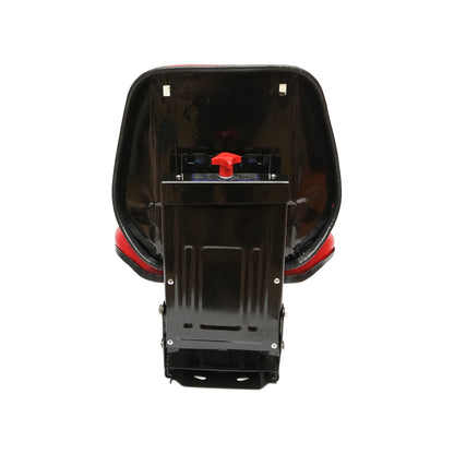 Universal red chair with triple adjustment and shock absorber for tractor U-445