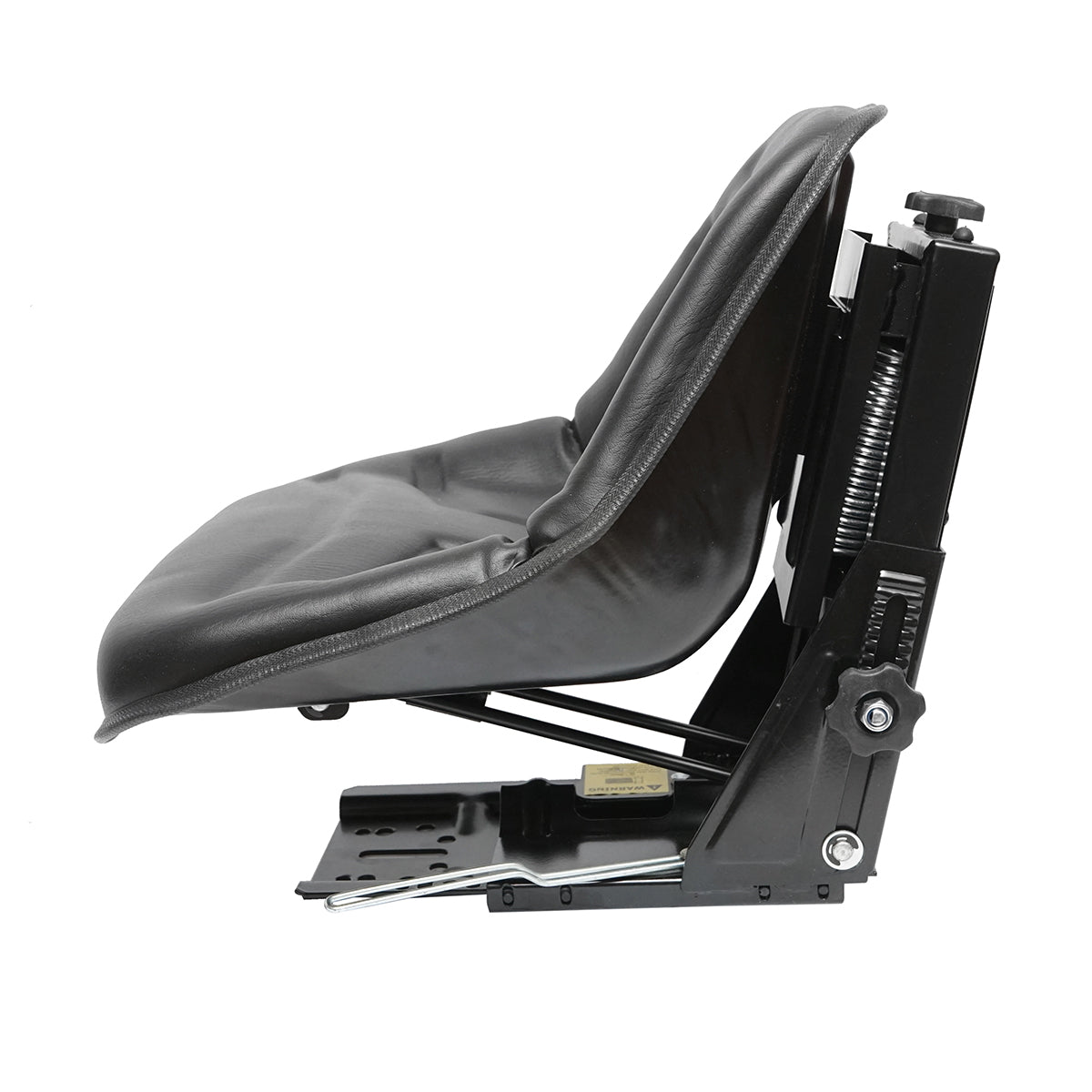 Universal black seat for tractor with height adjustment