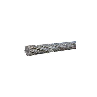 Steel winch cable 6x25 diameter 11mm metal core hammered 0.7Kg/1m, 2000m/roll