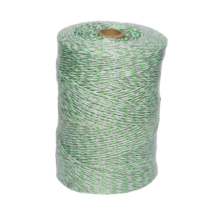 Green-white wire roll 3mm 6x0.3mm SS 0.31 Ohm/m, 500m electric fence Breckner Germany