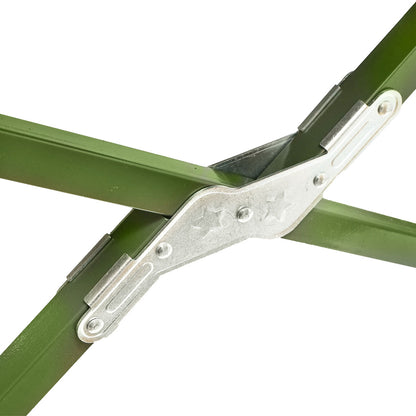 Foldable camping bed, olive green camping 190x66x42 cm Breckner Germany