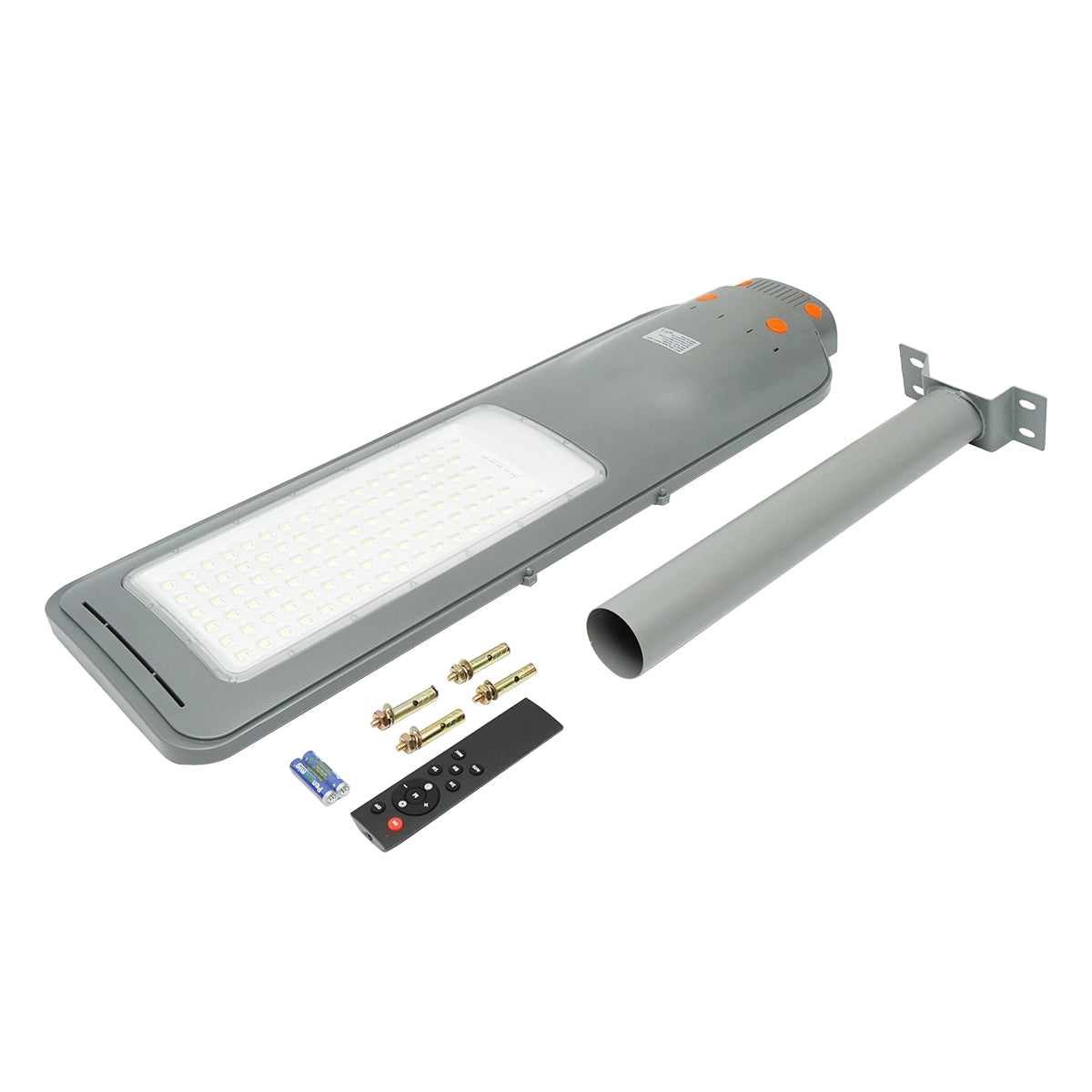 600W LED solar street lamp, 6500K, 20Ah battery with solar panel and remote control IP65 Breckner Germany