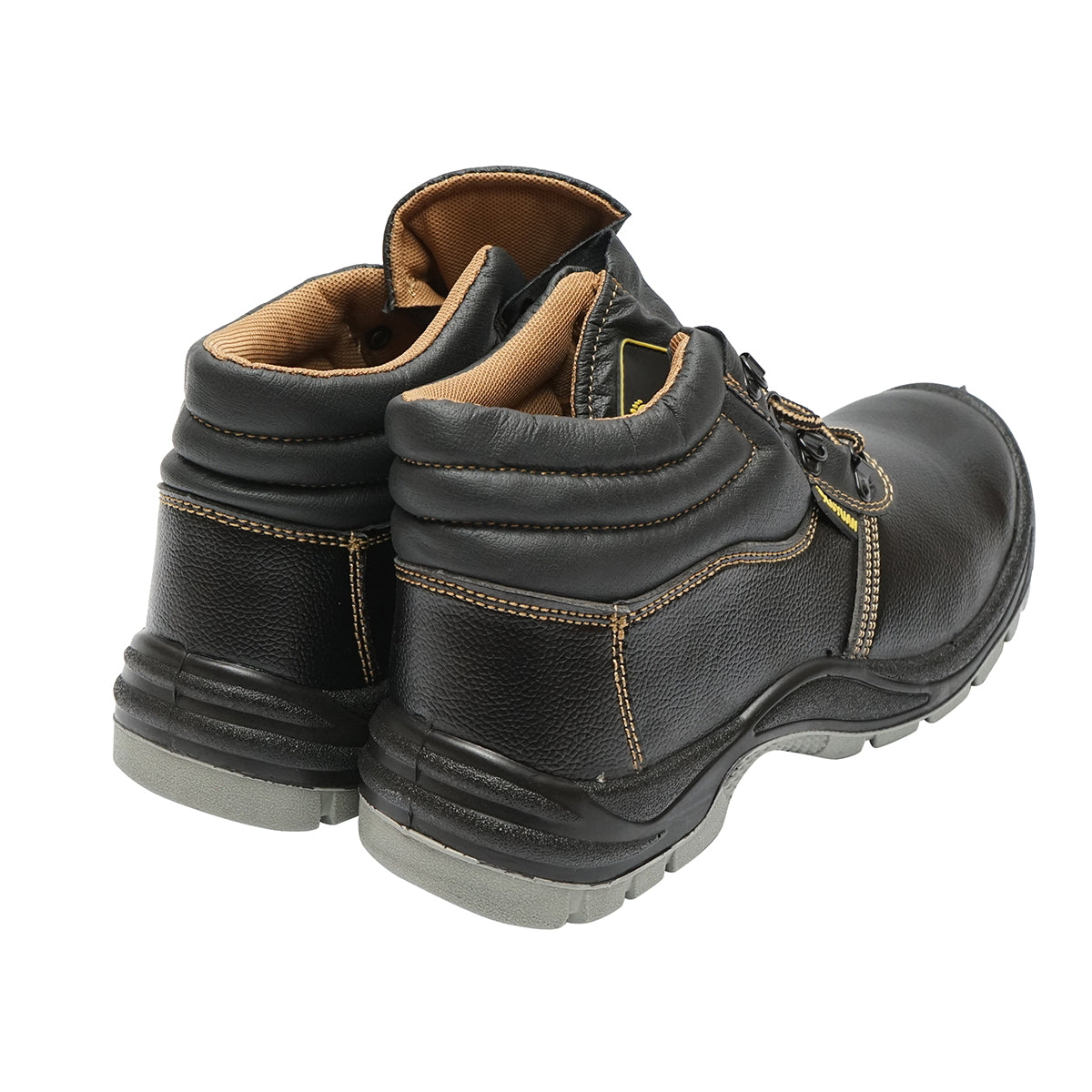 Size 45 safety boots with toe cap and steel sole insert 5015