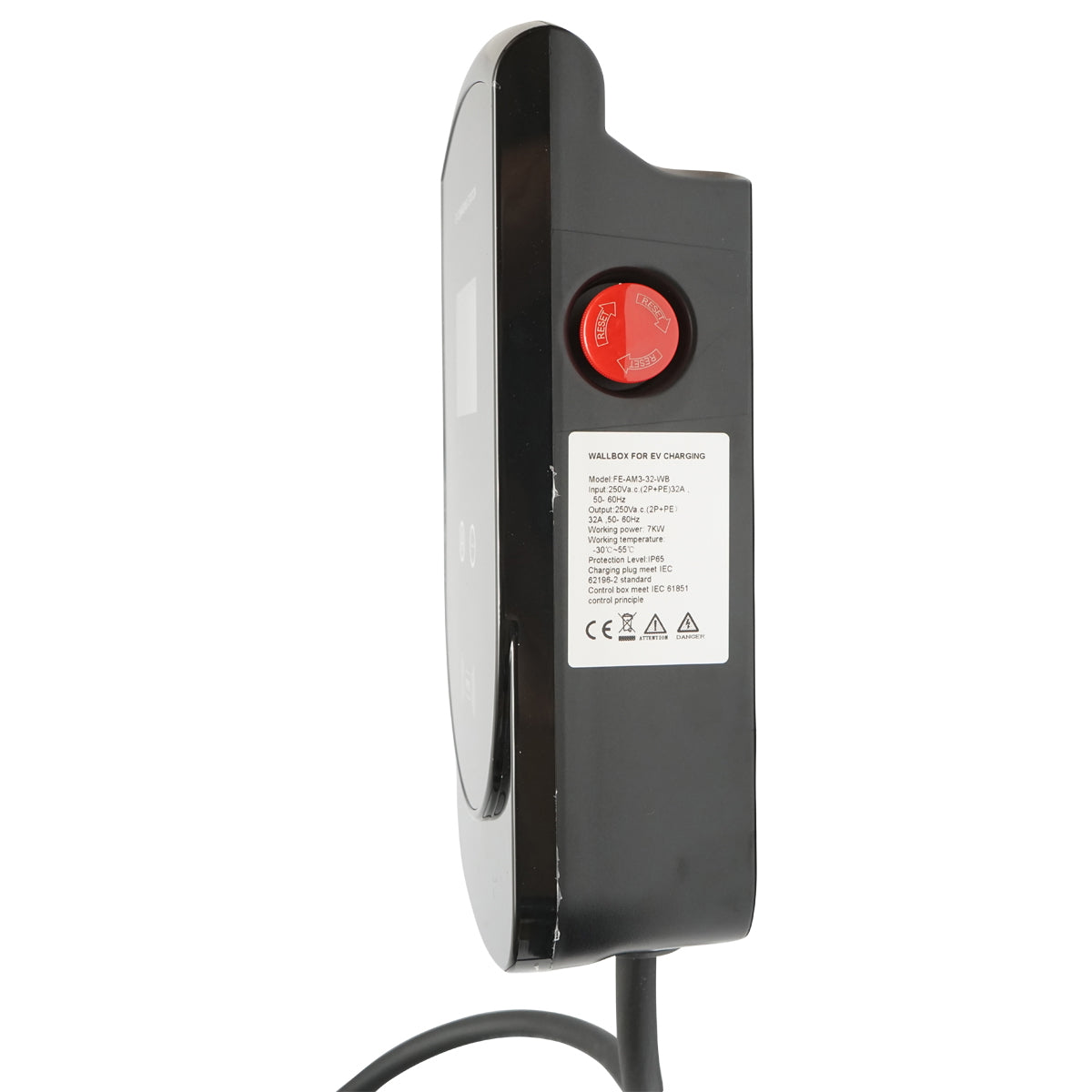 Wall charging station 230V, Type 2, 5M, 7KW, 32A Breckner Germany