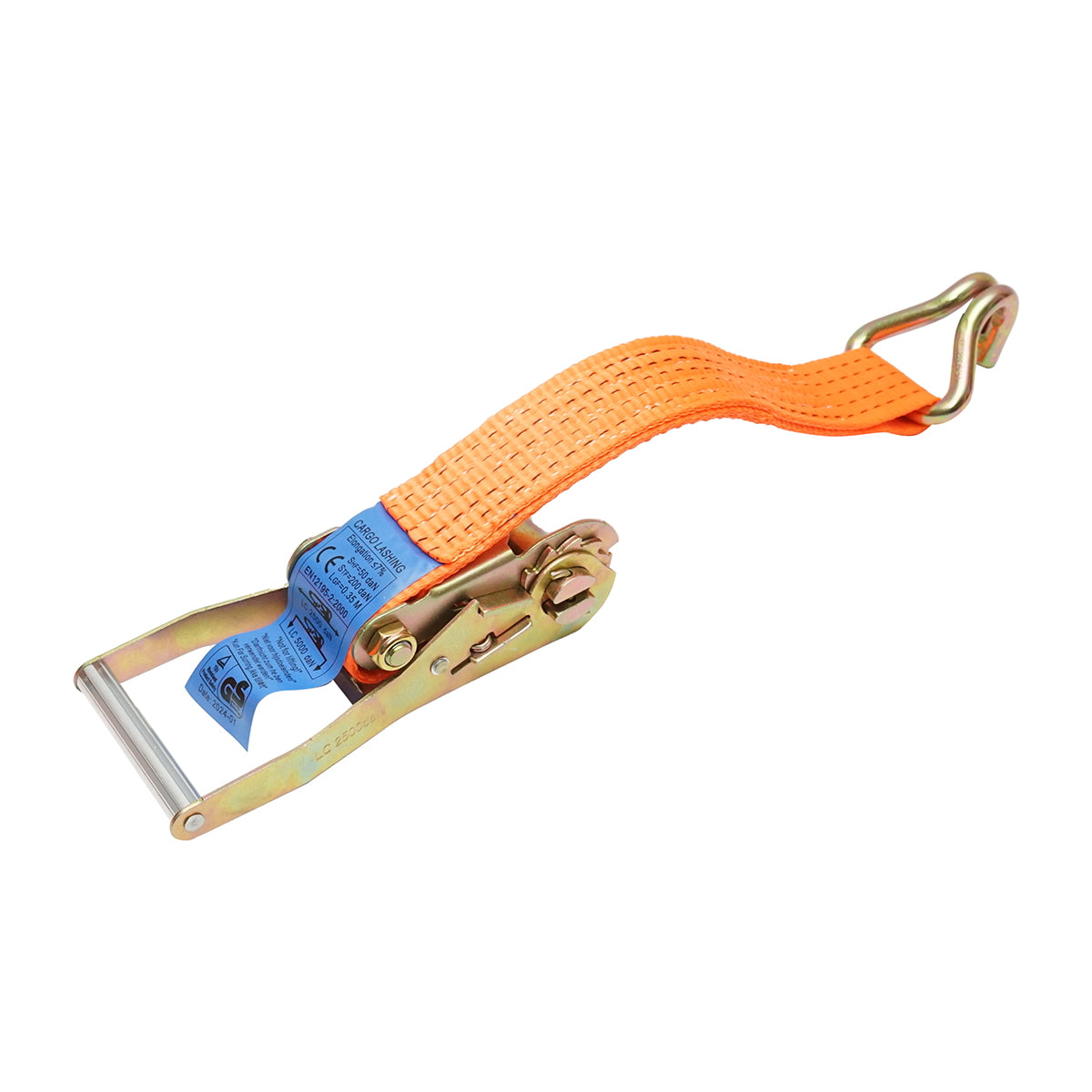 Anchor strap for cargo 8m x 50mm 5T (simple ratchet) Breckner Germany