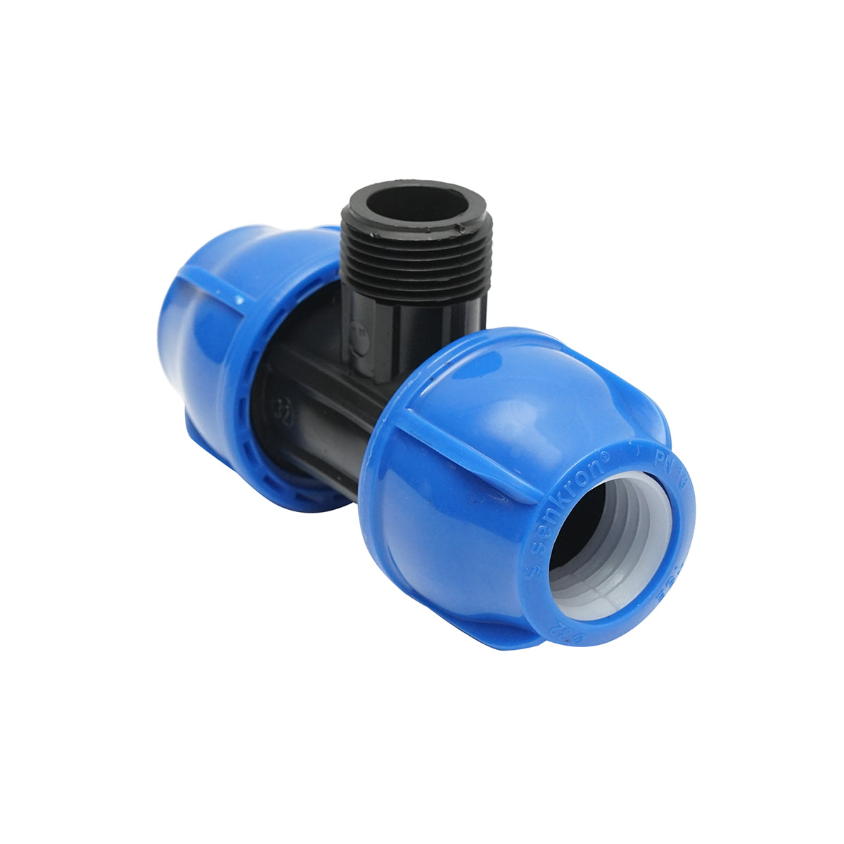 Your external threaded compression fitting father 90 degrees D32x32mmx1, PN16 bar for irrigation systems