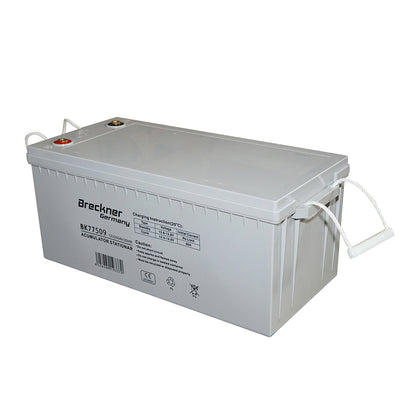 Gel battery 200Ah photovoltaic solar system 12V 20HR 535x250x255mm SL12-200G Breckner Germany