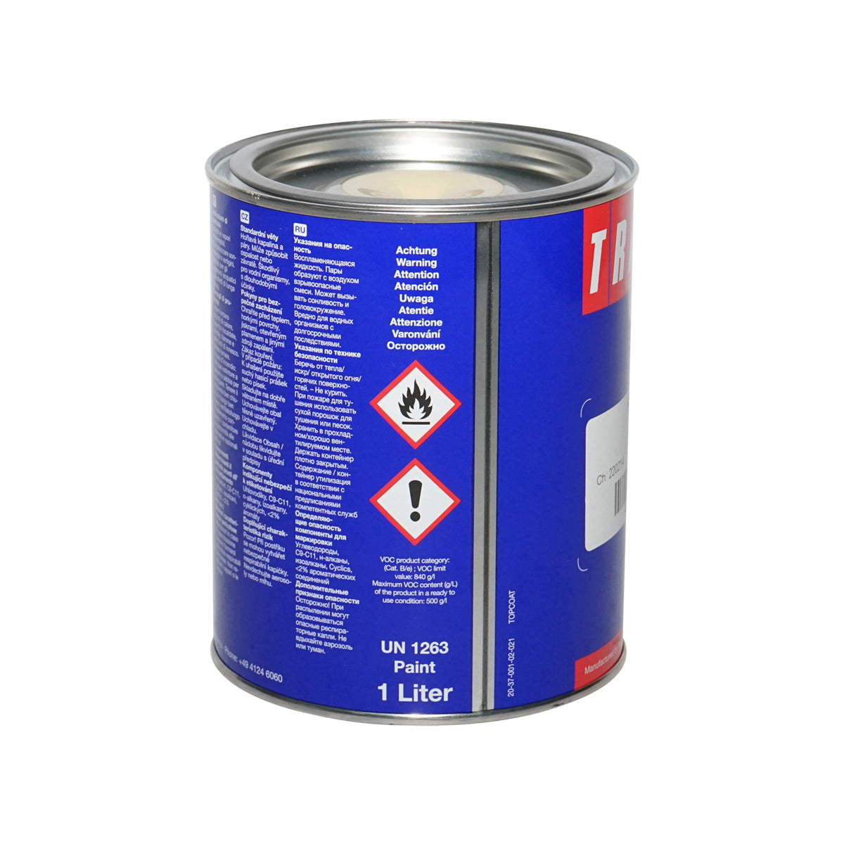 Fiat cream automotive paint 1L Tractol
