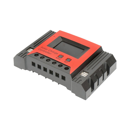 PWM voltage regulator for solar panel 60A 12V/24V 4X USB port (12V=780W) (24V=1560W) max. 50V