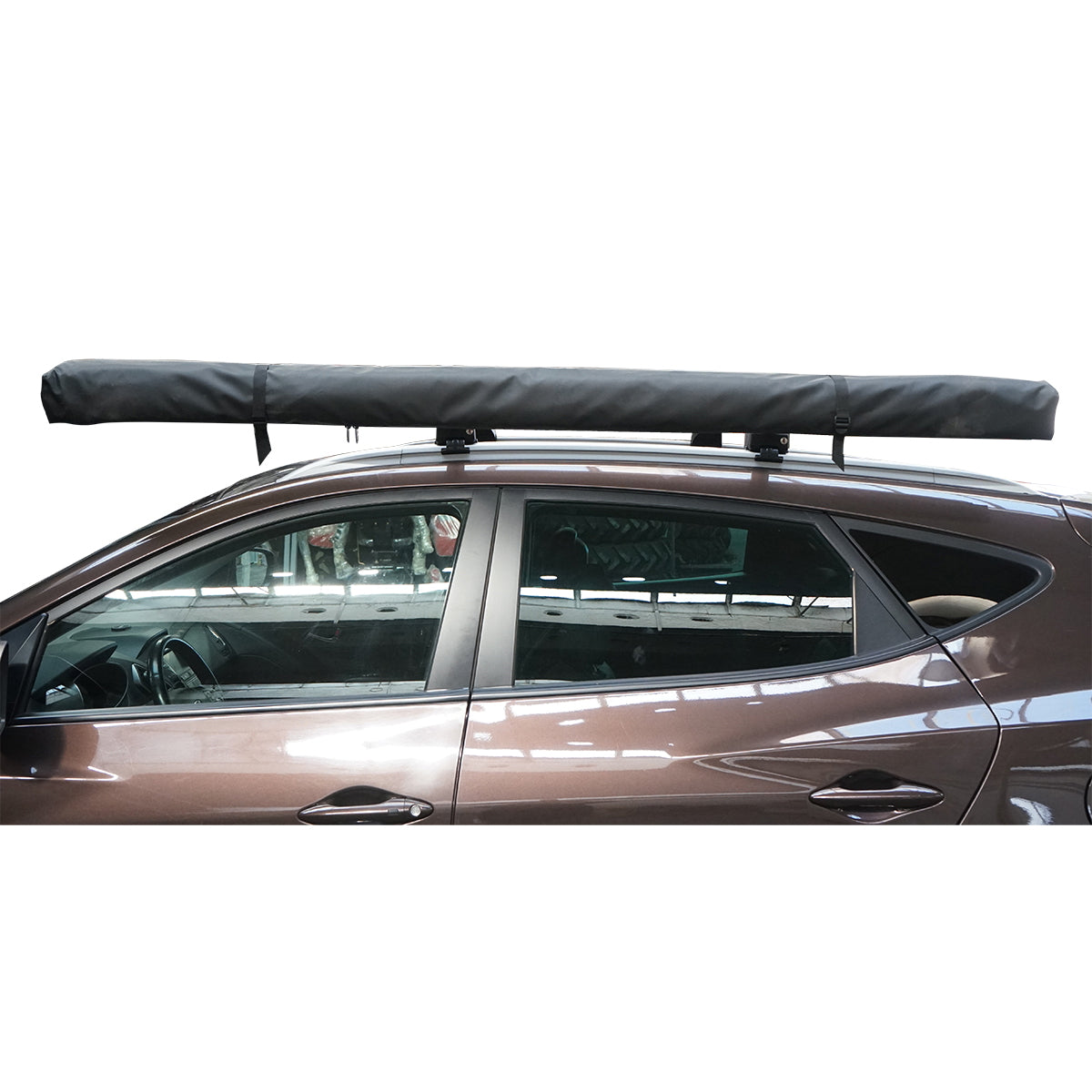 Car side awning 200x250cm, canopy, foldable with ceiling mount