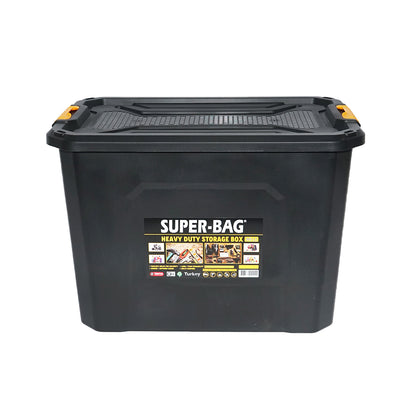 Storage box with lid for heavy loads 60L 580x380x405mm