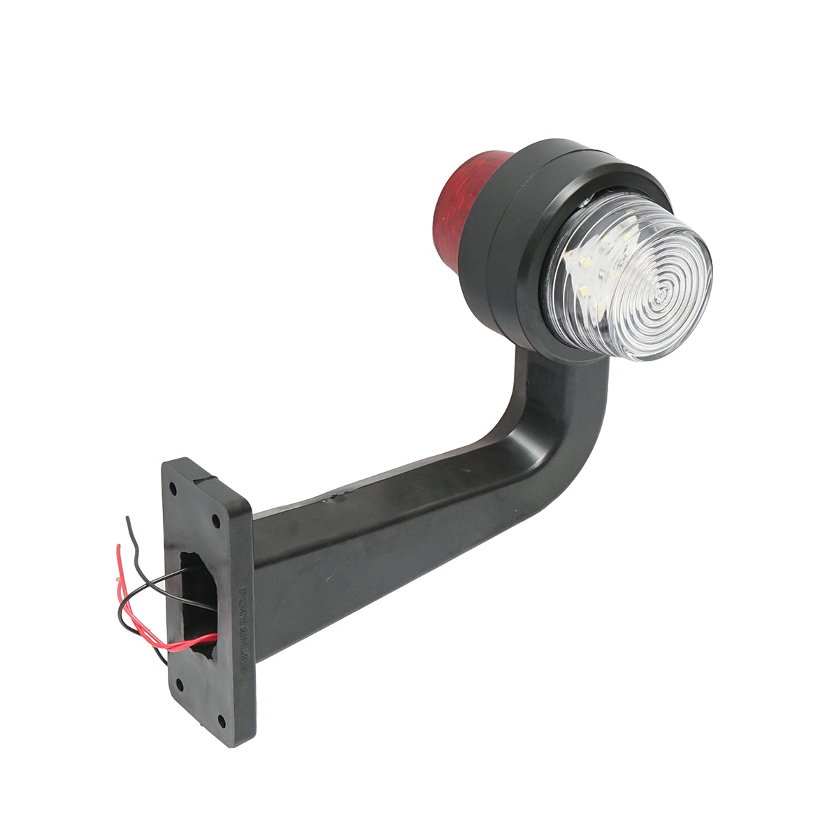 Set of LED side marker lamps with arm 12-24V, red-white FR0157 Breckner Germany