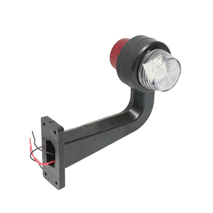 Set of LED side marker lamps with arm 12-24V, red-white FR0157 Breckner Germany
