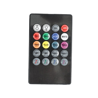 12V LED ambient light strip for cars, 9W with remote control, music control 4x26.7cm RGB Breckner Germany