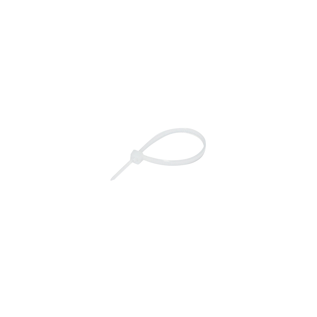 Facet, plastic necklace 3.6x120mm, white, set of 100 pieces Breckner Germany