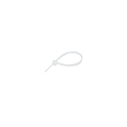 Facet, plastic necklace 3.6x120mm, white, set of 100 pieces Breckner Germany