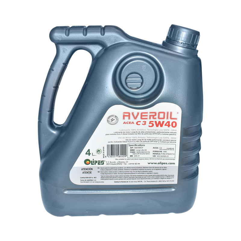 Olipes Averoil 5W40 C3 4L Oil