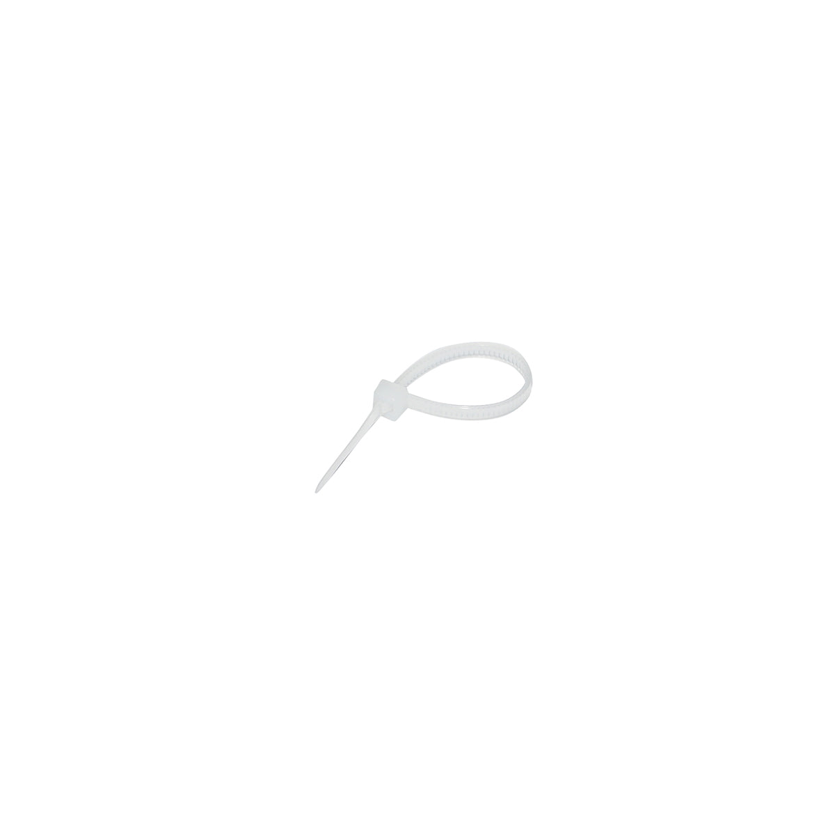 Facet, plastic necklace 3.6x100mm, white, set of 100 pieces Breckner Germany