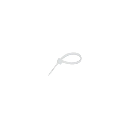 Facet, plastic necklace 3.6x100mm, white, set of 100 pieces Breckner Germany