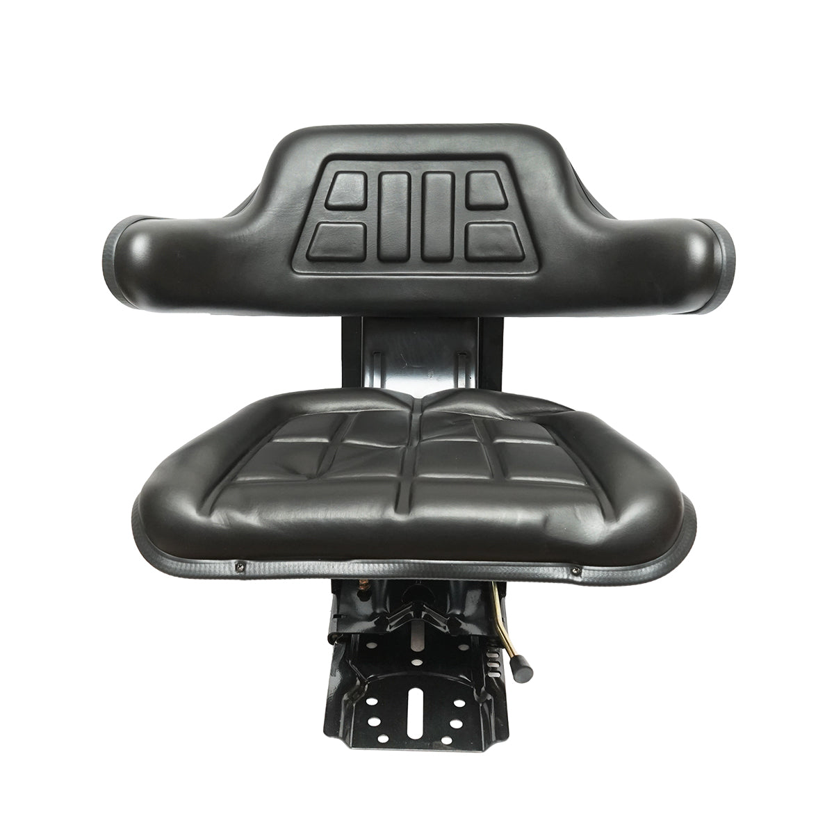 Black tractor seat with triple adjustment and shock absorber for UTB U-445 and U-650