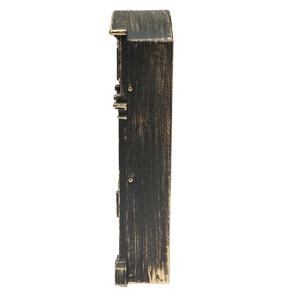 Antique golden mailbox 410X260X90mm with 2 keys and mounting accessories