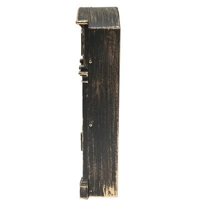 Antique golden mailbox 410X260X90mm with 2 keys and mounting accessories