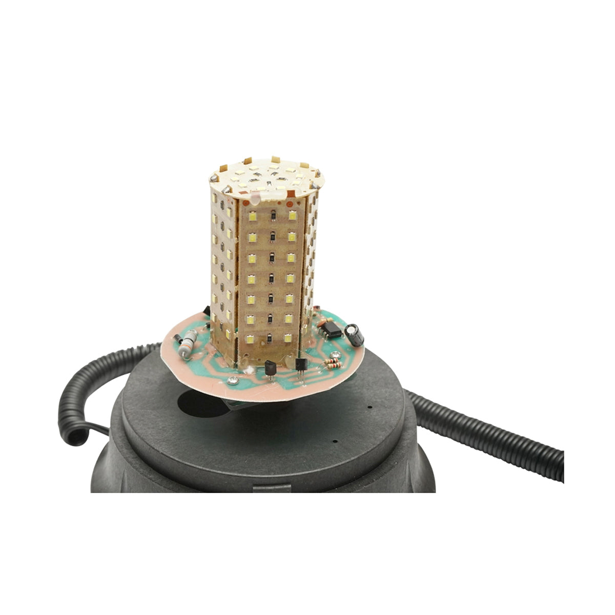 24V LED/SMD beacon with magnetic base and cigarette lighter power supply.